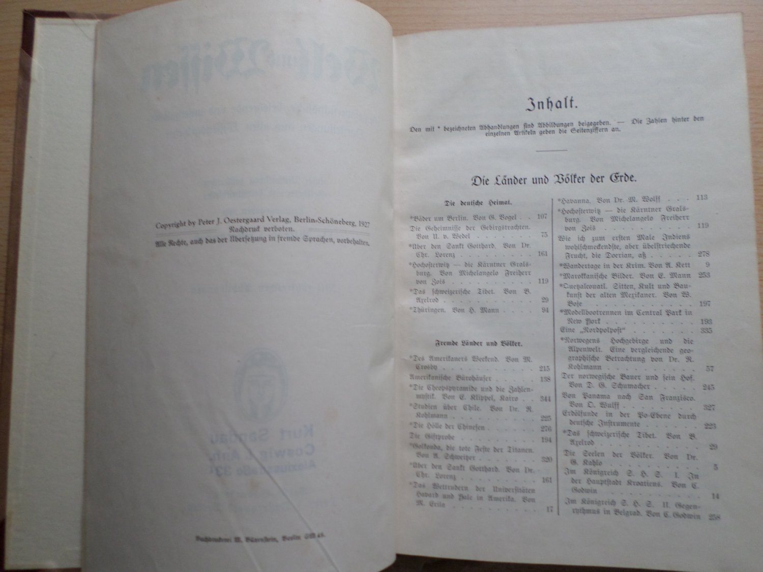 Welt und Wissen. Gemeinverständliche, belehrende und unterhaltende Darstellungen aus allen Wissensgebieten Welt und Wissen. Gemeinverständliche, belehrende und unterhaltende Darstellungen aus allen Wissensgebieten